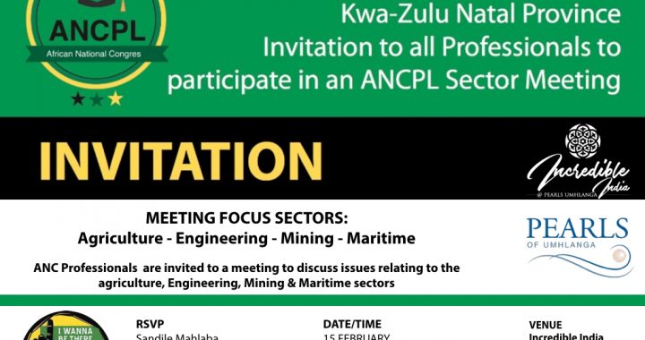 KZN ANCPL Sector Meeting