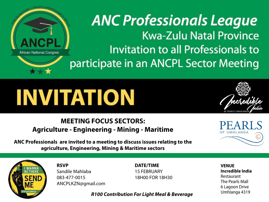 KZN ANCPL Sector Meeting