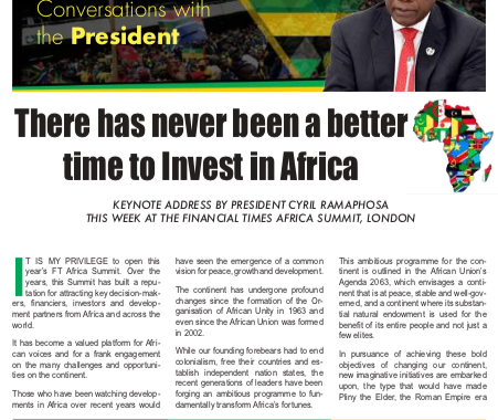 ANC Today: Invest in Africa