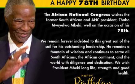 Happy Birthday to Pres Mbeki